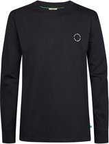 Petrol Industries - Jongens Longsleeve T-shirt met borstzak forgehill - Zwart - Maat 104