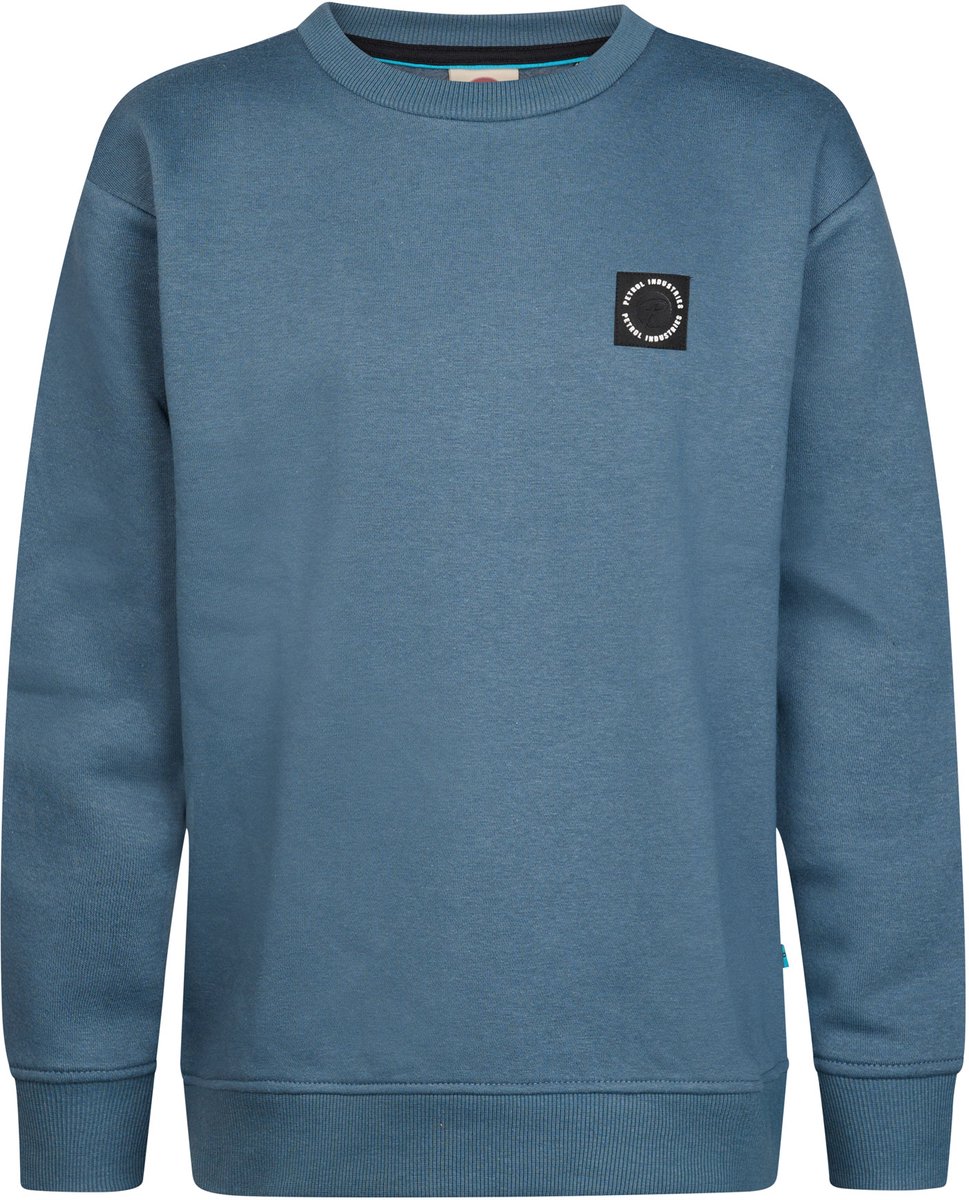Petrol Industries - Jongens Sweater met ronde hals Millhill - Blauw - Maat 104