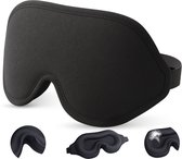 Nuvance Verstelbaar Slaapmasker - 3D - 100% Verduisterend - Ademend Traagschuim - voor Mannen & Vrouwen - Oogmasker Slaap
