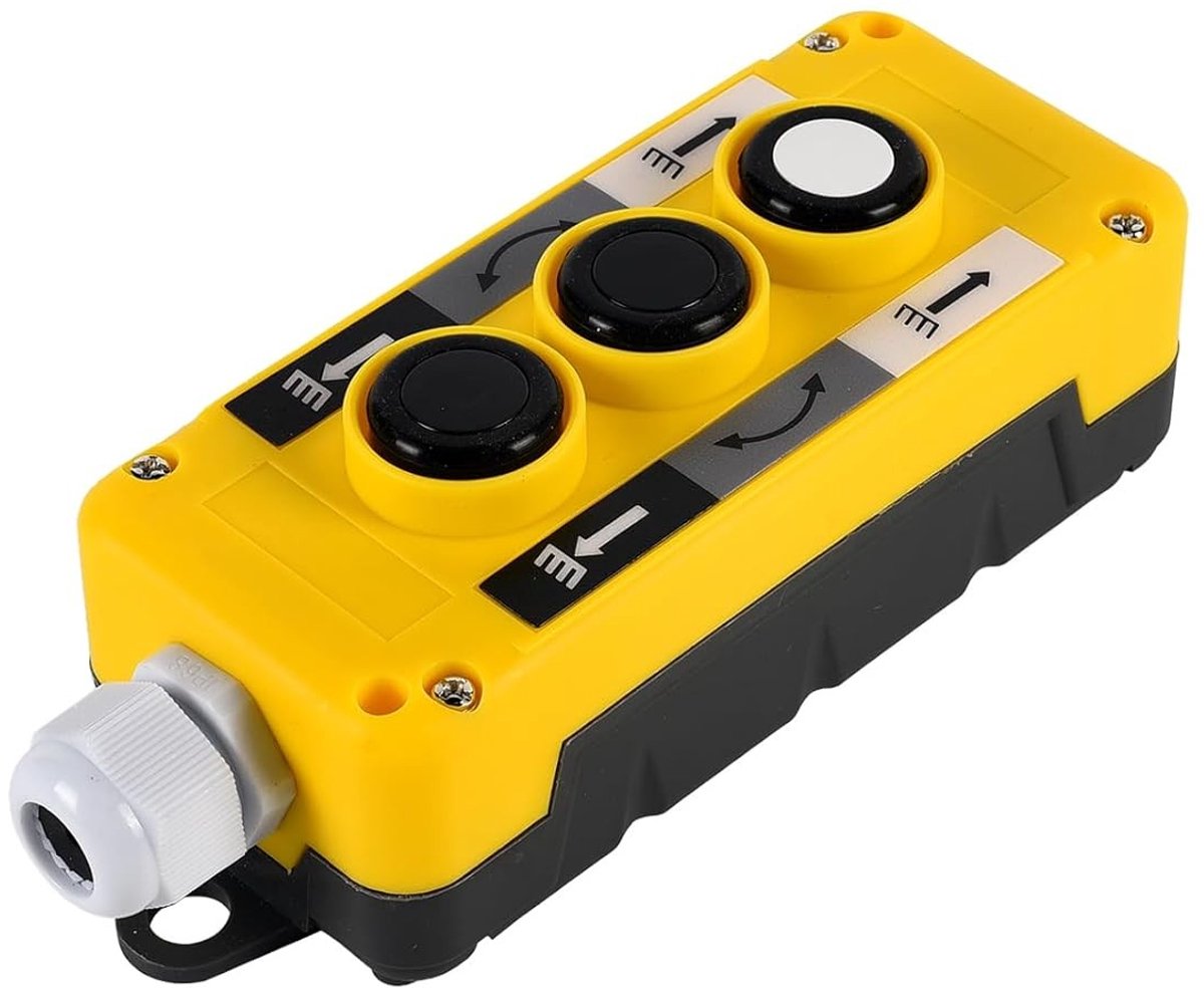 Plastic bedieningspaneel voor hijskraan - Drukknoppen voor eenvoudige bediening (3 knoppen)