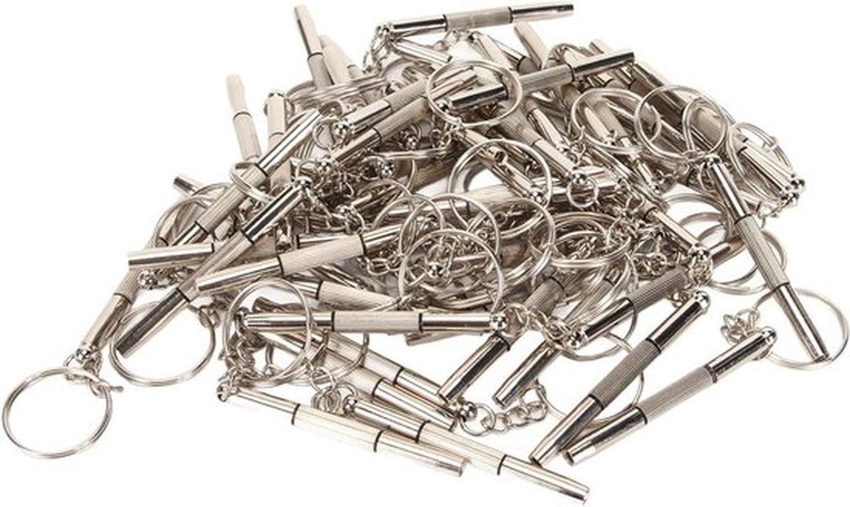 Sleutelhanger Lenzenvloeistof - Schroevendraaier 50 Stks Glas Schroevendraaiers Set - Multifunctionele Lenzenvloeistof Schroevendraaier - Kleine Lenzenvloeistof Reparatie Kit voor Brilmonturen Zonnebril Sieraden Hor .