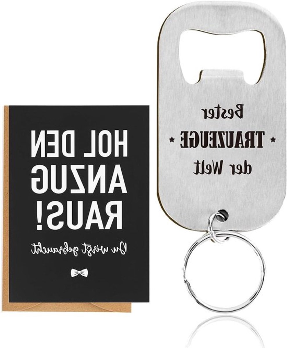 Sleutelhanger voor getuige in zilveren kleur van 7 x 3,8 cm, ideaal als persoonlijk geschenk voor bruidegom en teamleden tijdens bruiloften