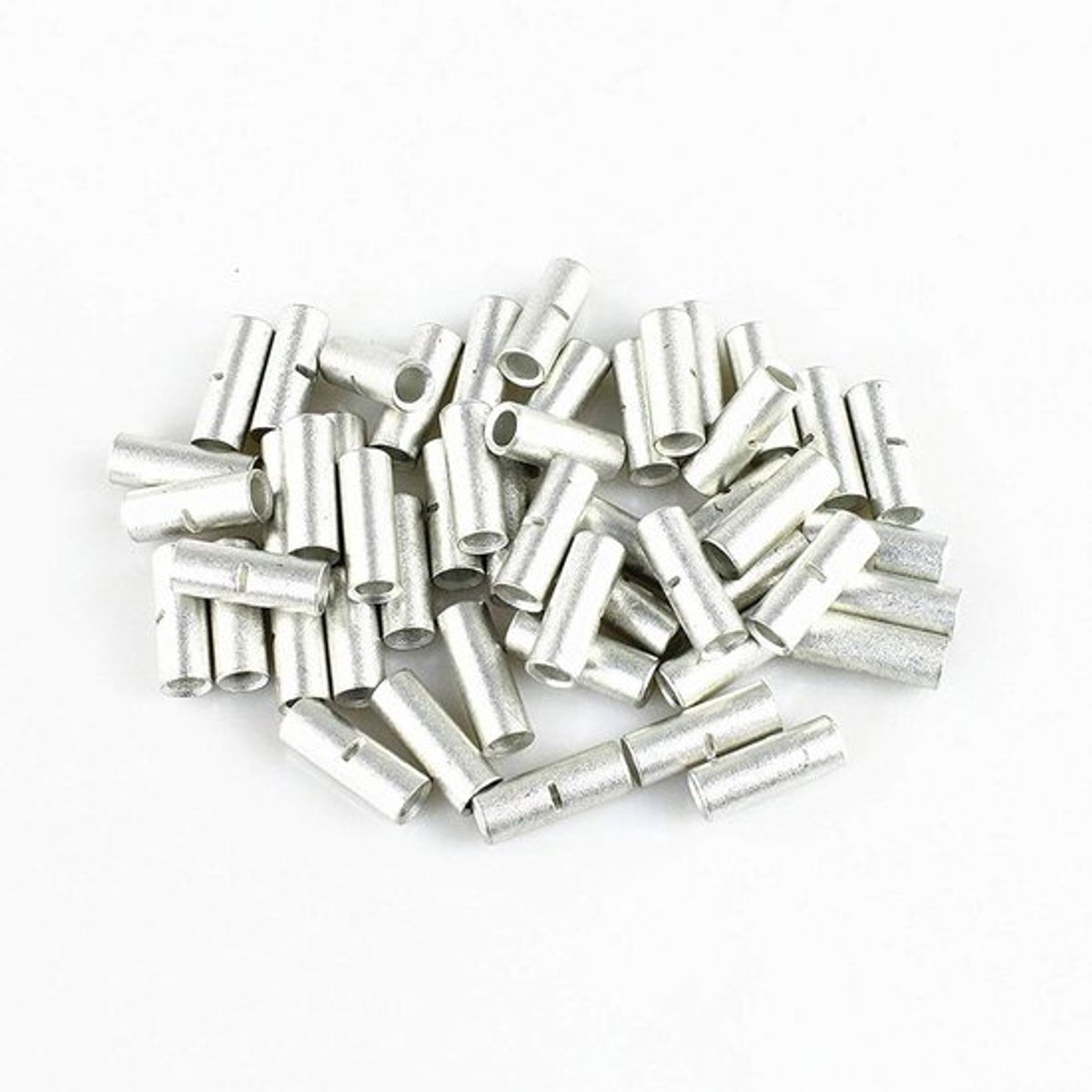 50 niet-geïsoleerde butt crimp connectors terminals van duurzaam metaal voor 10-12, 14-16 en 18-22 AWG draad, ideaal voor betrouwbare elektrische verbindingen
