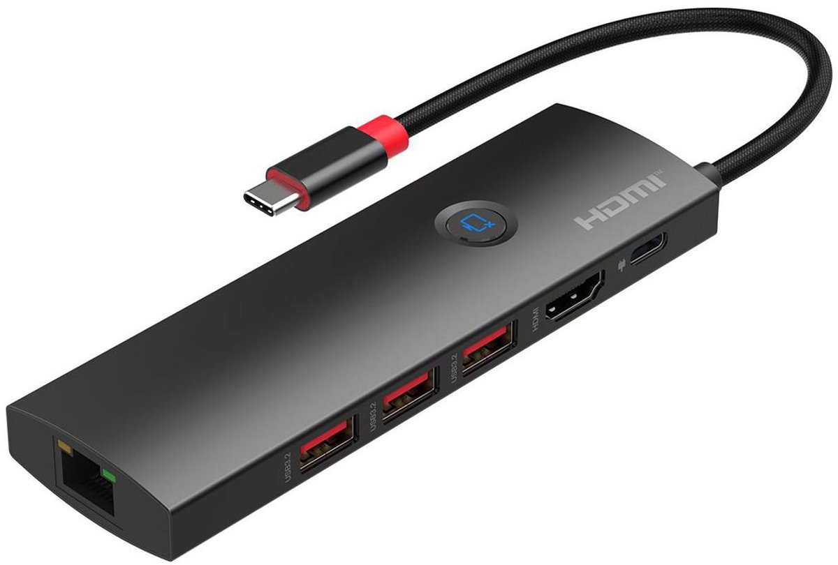 Microconnect USB3.2CCOM20 laptop dock & poortreplicator Zwart