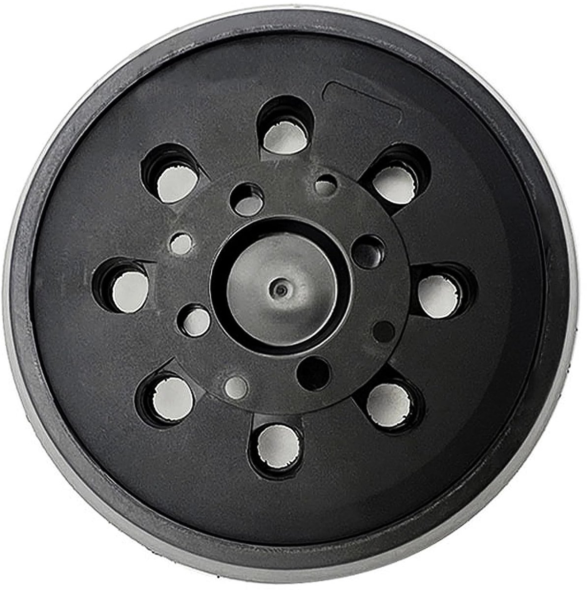 Sanding Plate 125 mm met Haak en Lussysteem, 8 Gaten, Medium Hardheid voor Excentrische Schuurmachines zoals PEX 300/400 AE en Advanced Orbit 18