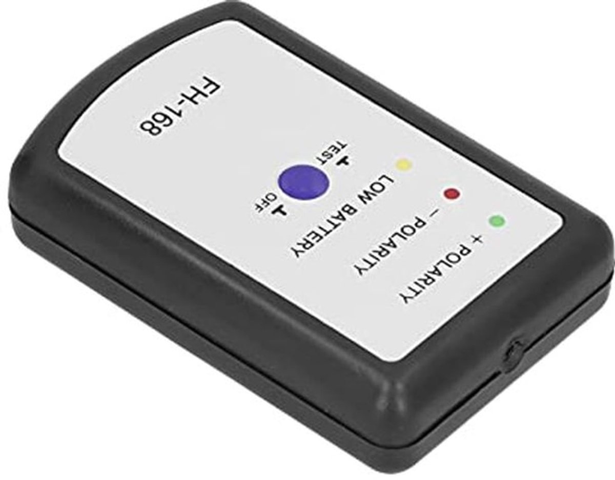 Fasetester, audio-luidspreker, hoorn, polariteitsmeter voor auto, universele toepassing, lithiumbatterij, model 6F22 (batterijen niet inbegrepen)