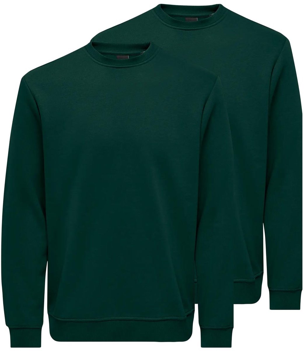 Only & Sons Heren sweatshirt 2 pack Connor
