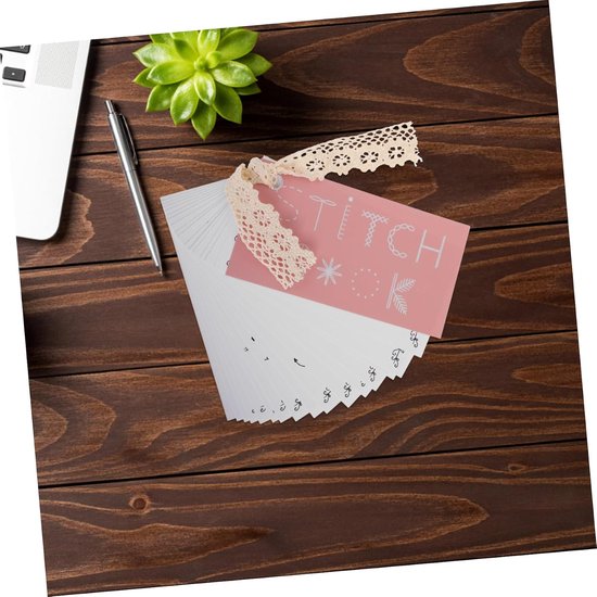 Creatief Naaiboek Set - Mini Borduurboek - Naaien Leren - Compact Kaartontwerp - 15 x 8 cm - Multi — afbeelding 4