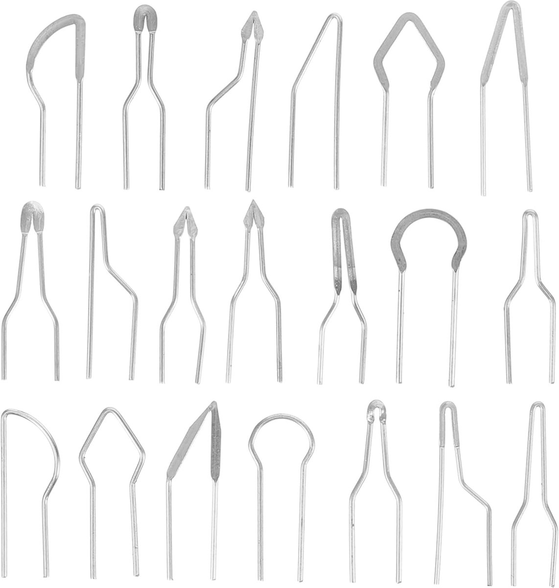 Houtbrandgereedschap Punten - Pyrografiepen - Detail Ambachten Maken - Metalen Duurzame Punten - 35 cm - Metaal
