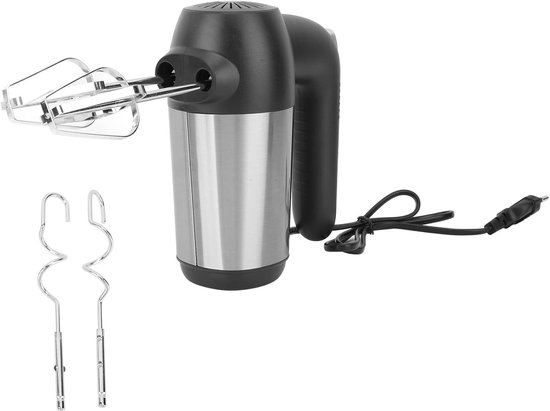 Elektrische Handmixer - Keukenmixer Garde - Snel Mixen Bakken - 450W Krachtige Motor - 19x15x8 cm - Zwart — afbeelding 5