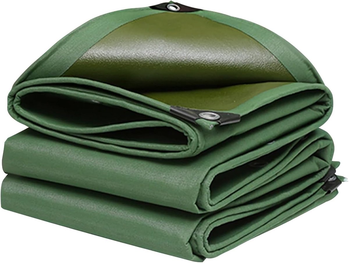 Groen Zeildoek - Waterdichte Hoes - Buiten Beschermen - Versterkt Randontwerp - 3x4 Meter - Groen