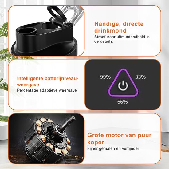 CRLYN® Blender To Go - Smoothie Maker - Draagbare Blender van CRLYN — afbeelding 2