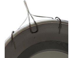 Koffie druppeltuit - Gietgids gesp - Outdoor koffie maken - Roestvrij staal - 50 x 45 mm - Zilver