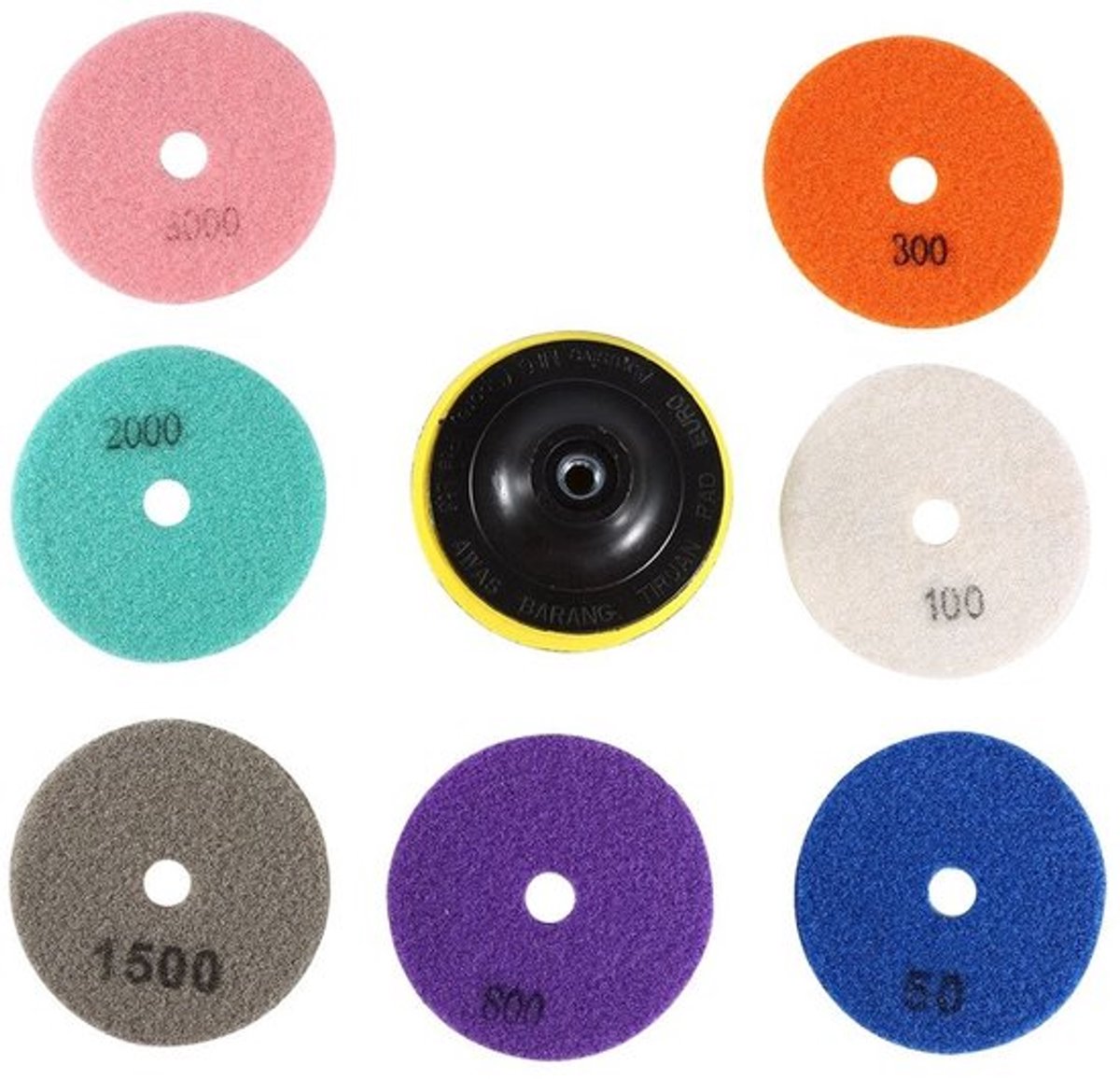 Store_7 - Natte/droge diamantpolijstpads - Slijpschijf voor graniet en marmer - 4