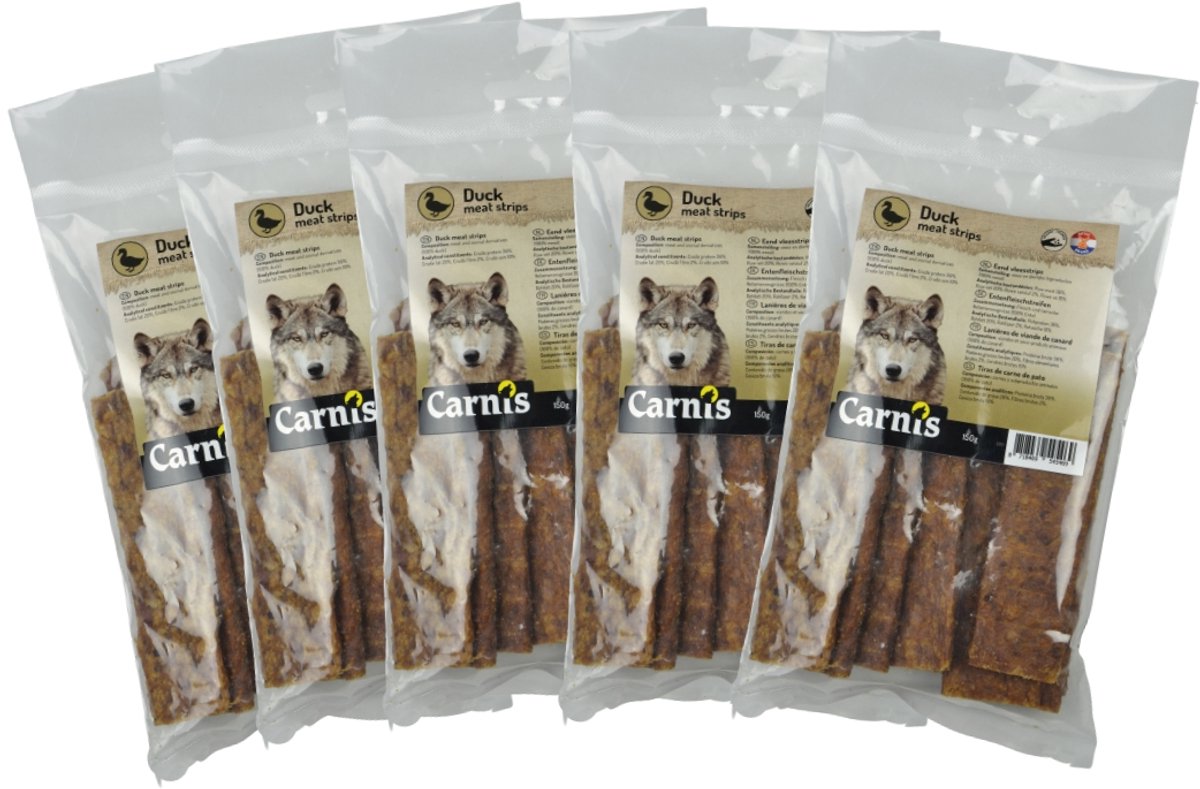 Carnis Eend vleesstrips 5 x 150g