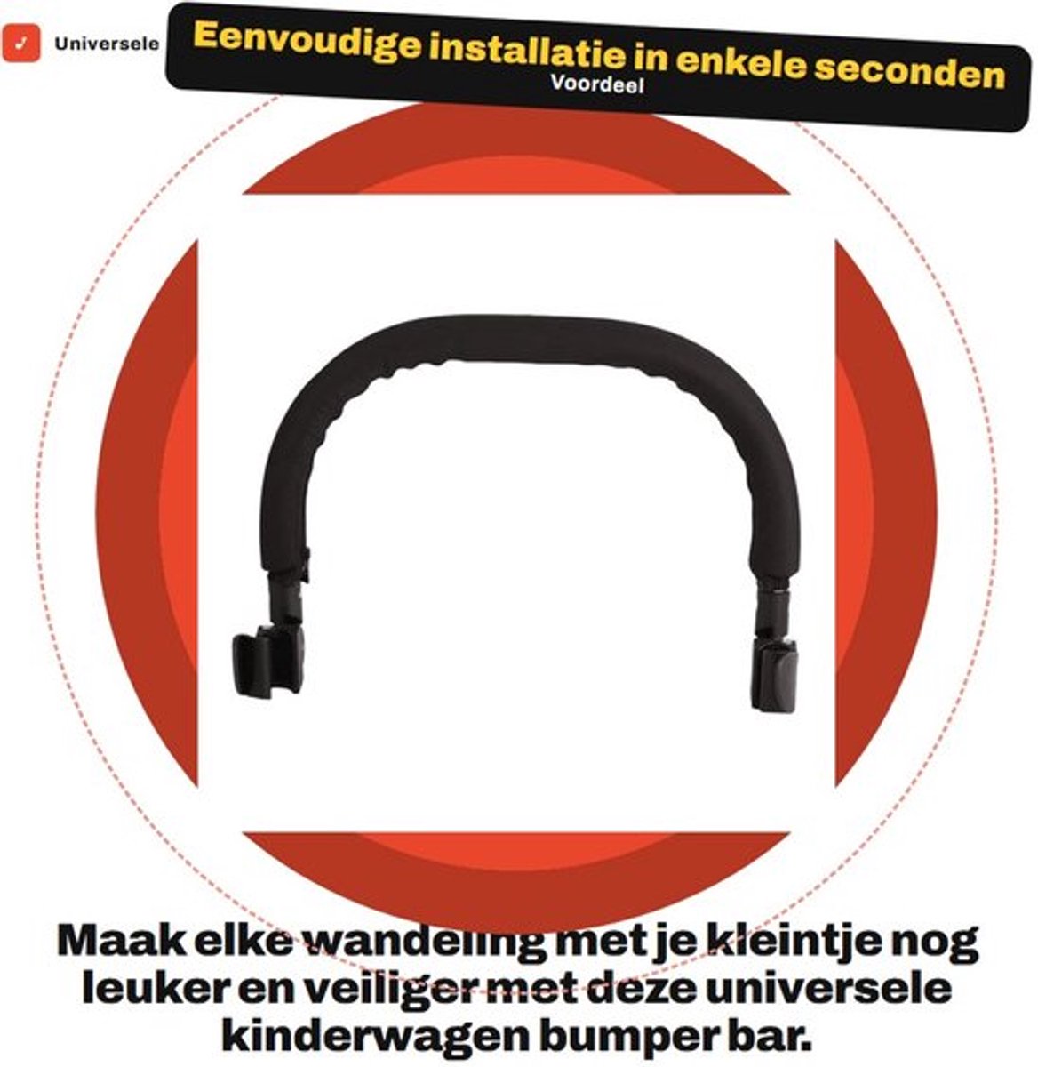 Verstelbare bumper voor armleunen Kinderwagen