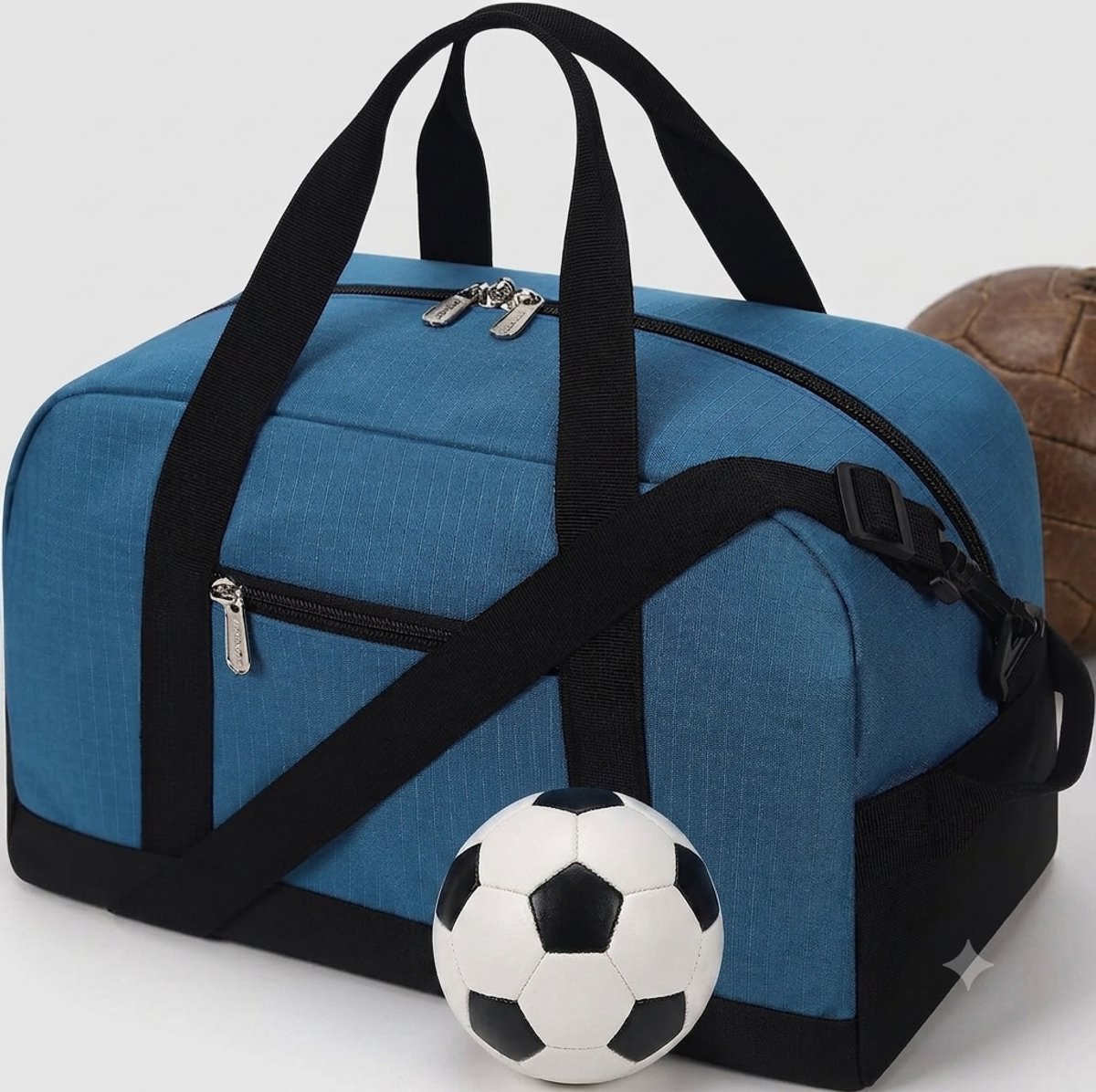 Livatto 18L Sporttas Reistas - 14 inch Duffel Bag - Lichtgewicht Weekendtas voor Fitness, Gym en Reis - Helderblauw - 35x20x25 cm
