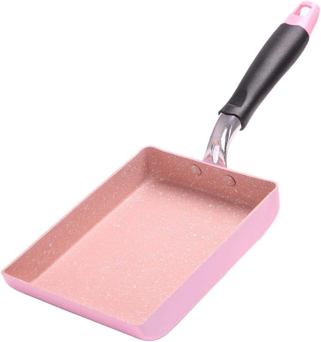 Omelet Pan - Crêpe Pan - Koken van Eieren - Antiaanbak Coating - 13x18 cm - Zwart