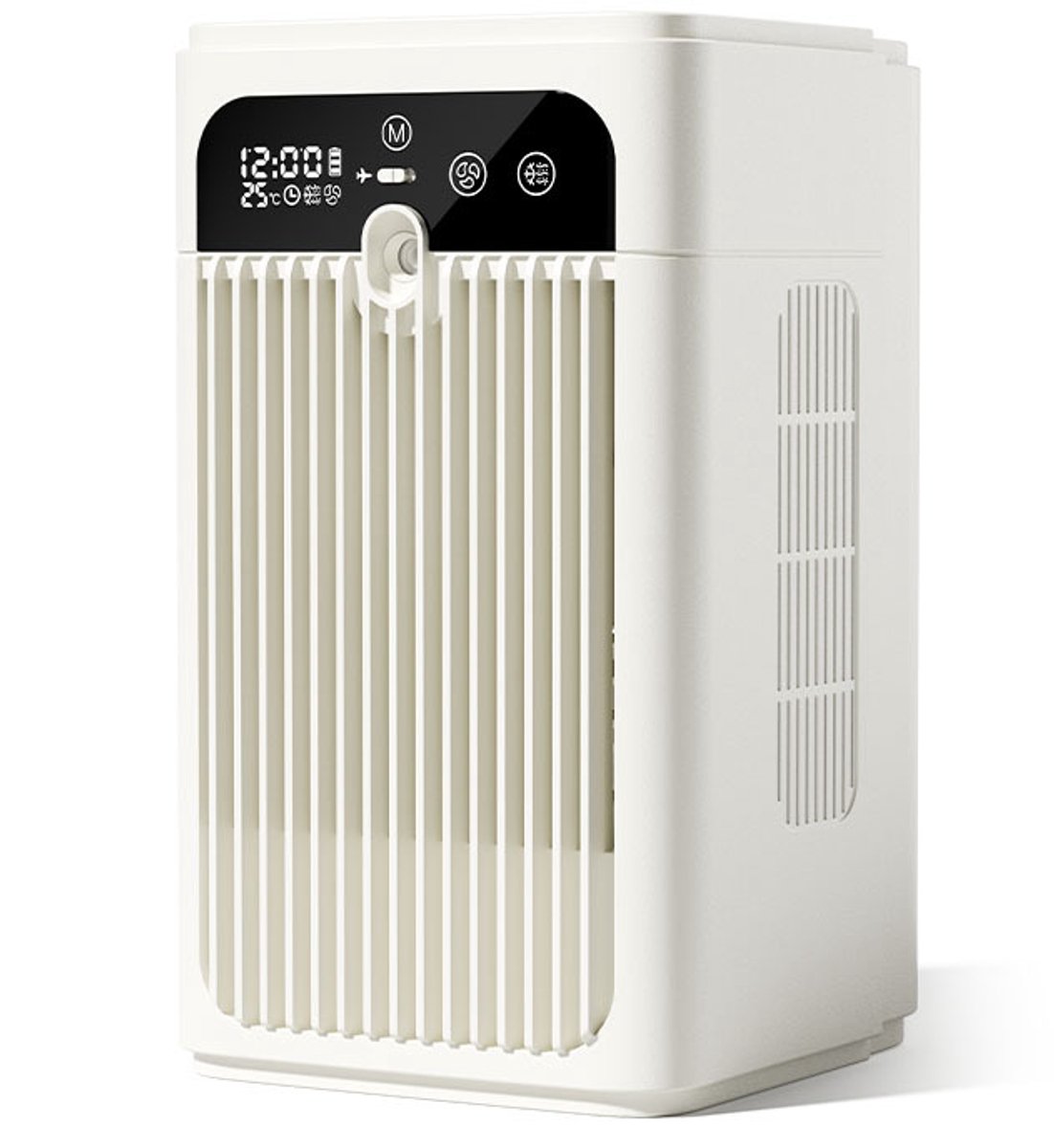 Tower Fan – Desktop Misting Air Cooler – Rechargeable/Plug-in Humidifying Air Cooler – Portable Mini Air-Cooling Fan with Atomization – Quiet, Portable Air Cooler with Timer (Ideal for Dorms & Kitchens)