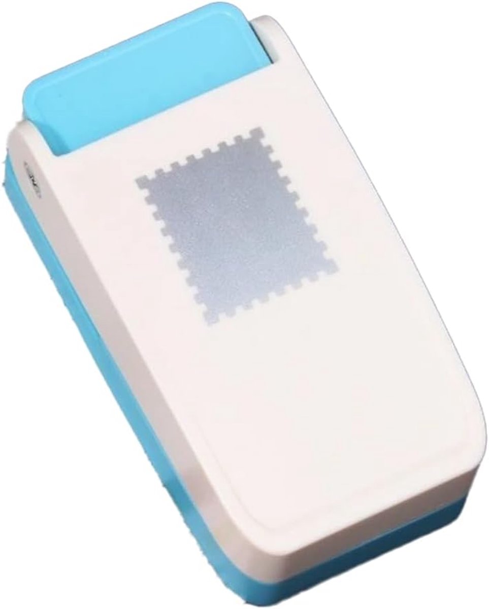 Stempel Pons - Papier Snijder - Kaarten Maken - Rechthoekig Patroon - 1.25x1.5 Inch - Wit Blauw