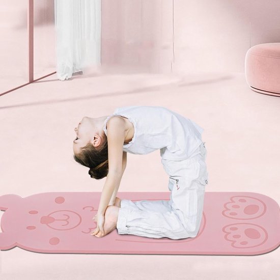 Kinder Yogamat - Oefenmat Pilates - Thuis Bewegen - Antislip Ontwerp - 150 x 61 cm - Dier Patroon van Kinder — afbeelding 2