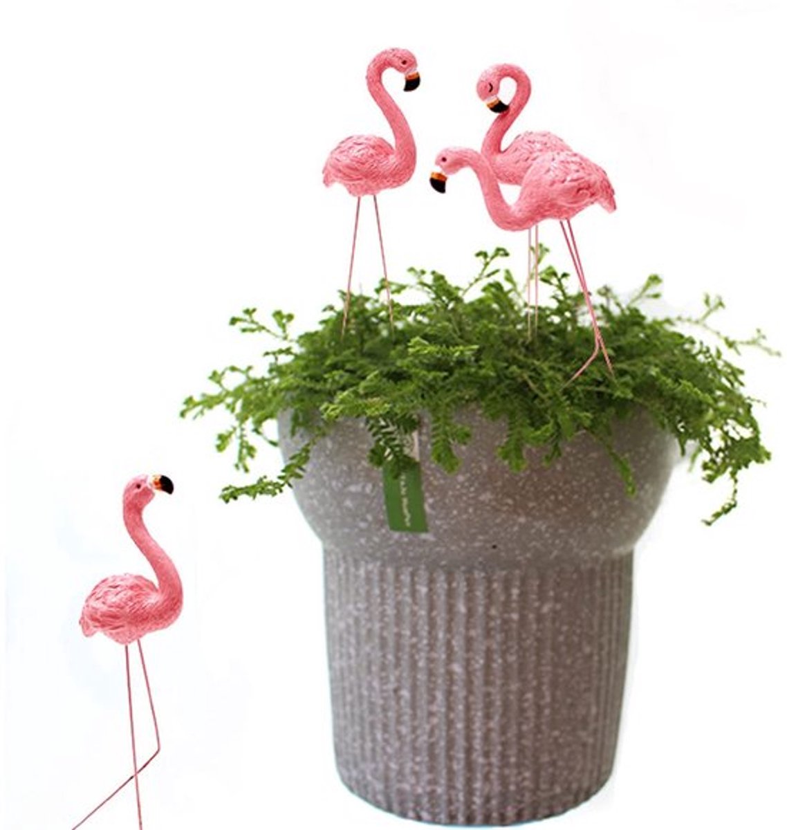 Store_8 - Roze Flamingo Tuinbeelden - Tuin Ornamenten - Metalen Vogel Sculpturen