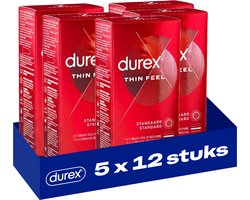 Durex Condooms Thin Feel 12st - 5 Stuks - Voordeelverpakking