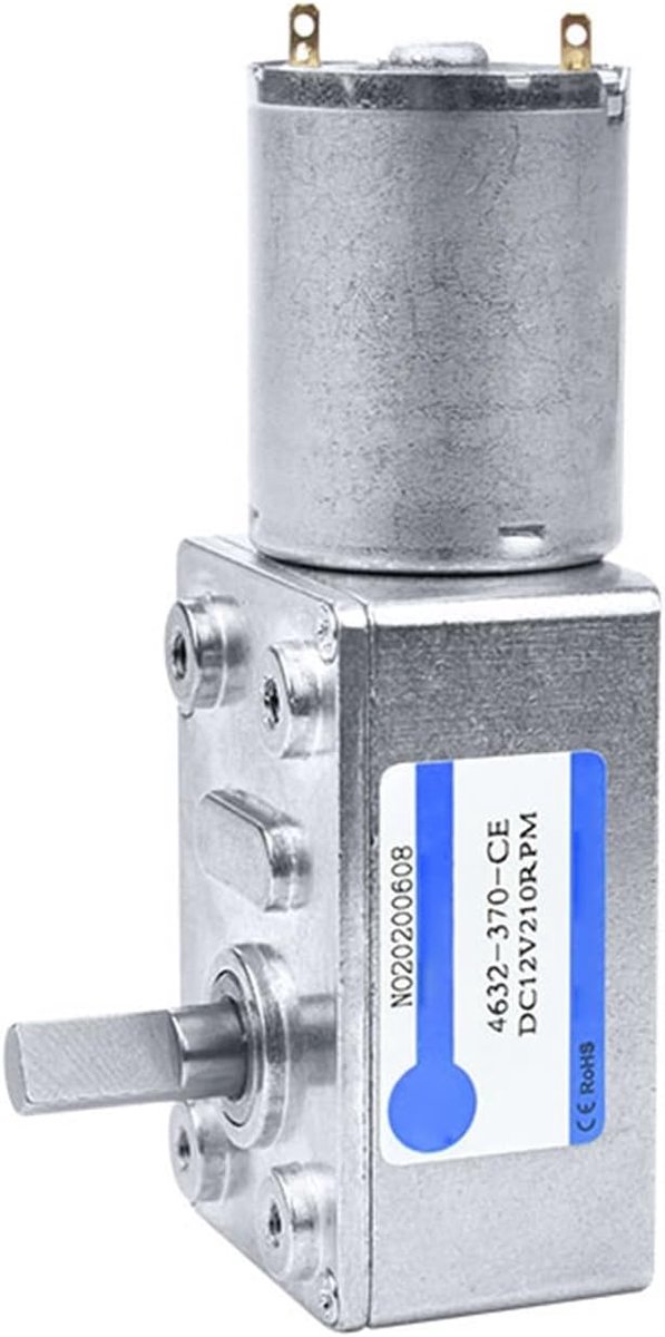 Mini Elektromotor - Kleine DC Motor - Modelbouw Projecten - Hoog Draaimoment - 14 mm As - Metaal