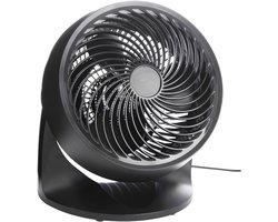 JCP® Ventilator - Vloerventilator - Grondventilator - Zwart - 23cm x 30cm x 38cm
