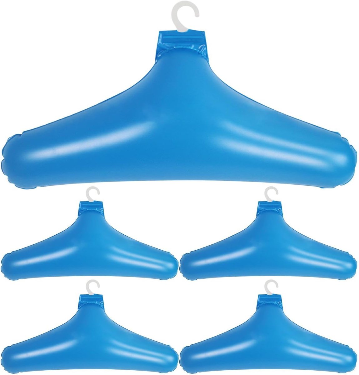 Opblaasbare Hangers - Reishangers Kledingrek - Ruimte Besparen - Winddicht Antislip - 45x22x12cm - Blauw