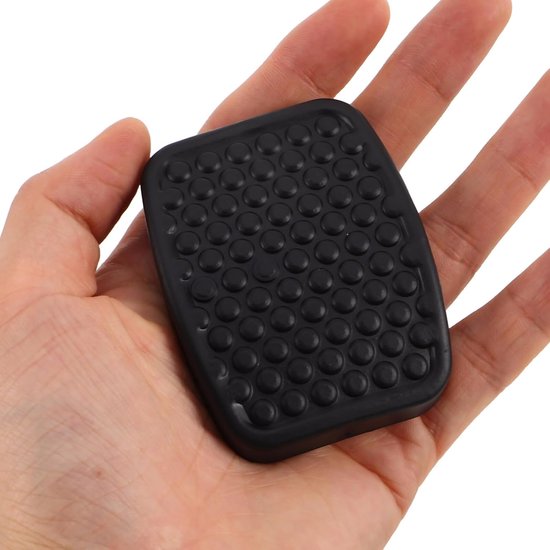 Rubberen Pedaalhoezen - Pedaalmatten Antislip - Veiliger Rijden - Gestructureerd Antislip Oppervlak - 3 Stuks - Zwart — afbeelding 4