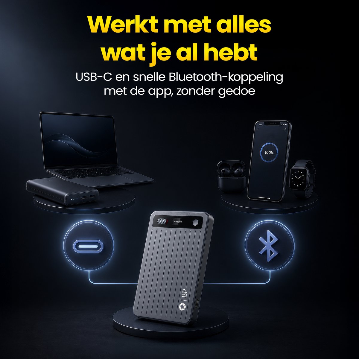 BP Goods AI Voice Recorder 64GB met Transcriptie en Bluetooth App - afbeelding 3