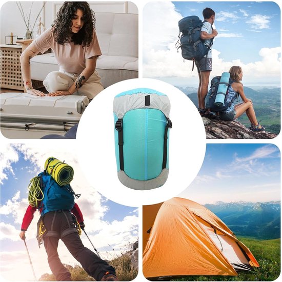 Reis Compressiezakken - Opbergzakken Onderweg - Ruimte Besparen - Waterafstotend Nylon - 5-18 Liter - Blauw — afbeelding 5