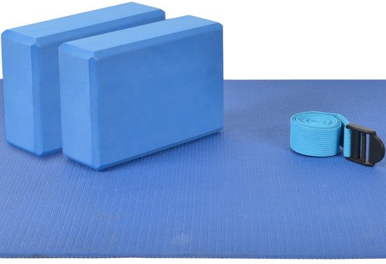 Yoga blok Mambo Max - Blauw - 1 stuk - Pilates - Schuim van Mambo Max — afbeelding 3