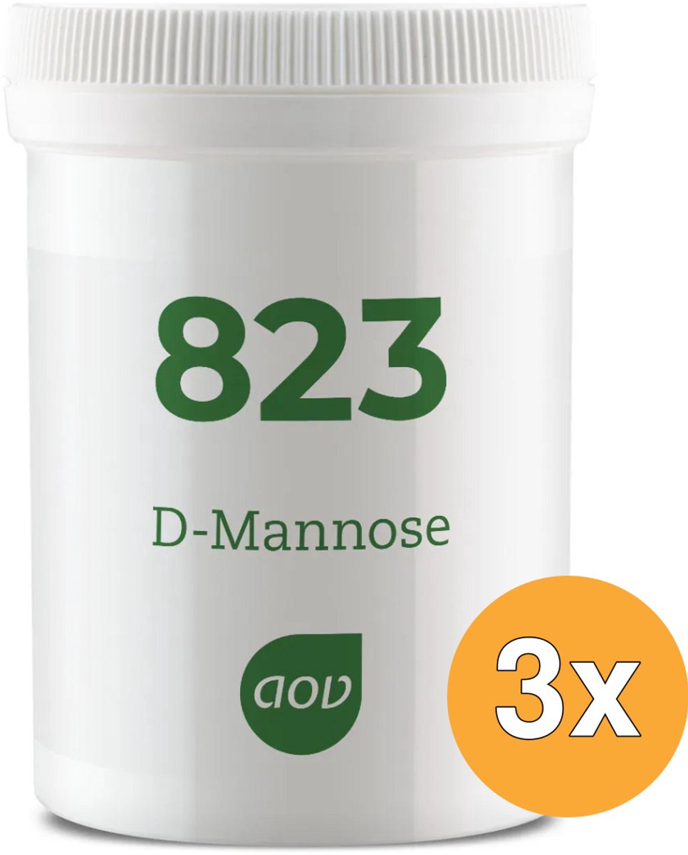 3x AOV 823 D Mannose poeder (50 gr)
