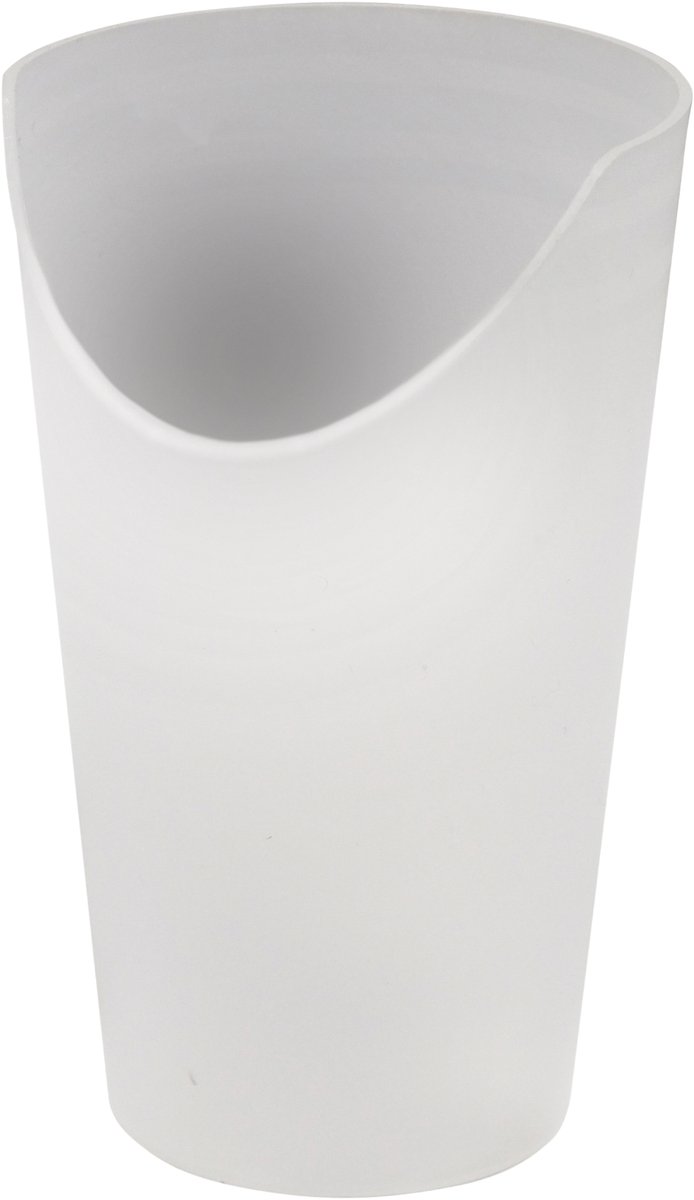 Beker met neus uitsparing - Transparant