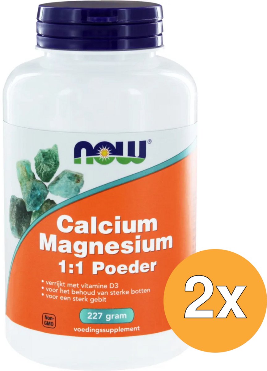 2x Now Calcium & magnesium 1:1 (227 gr)