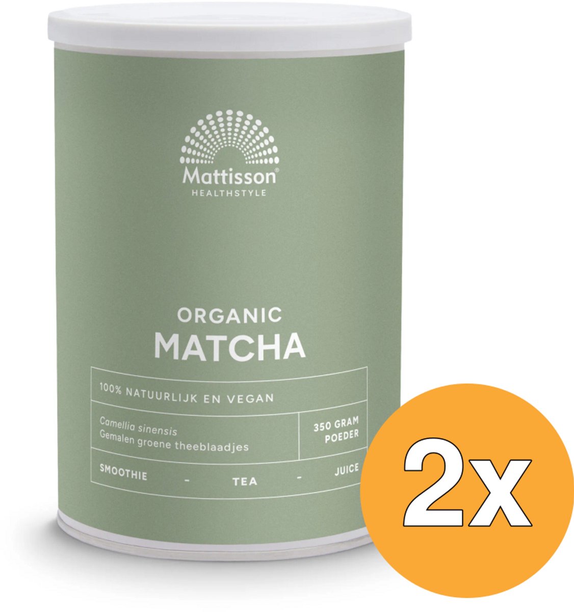 2x Mattisson Matcha Poeder Bio (350 gr)