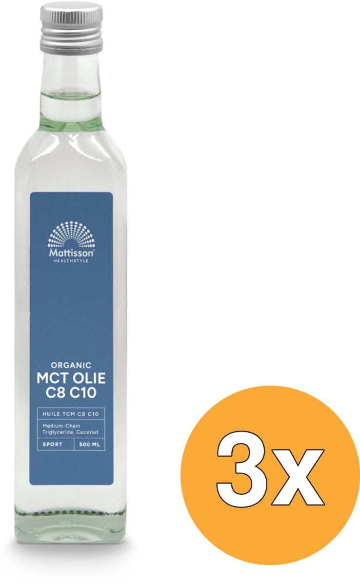 3x Mattisson Mct Olie Blend Bio (500 ml)