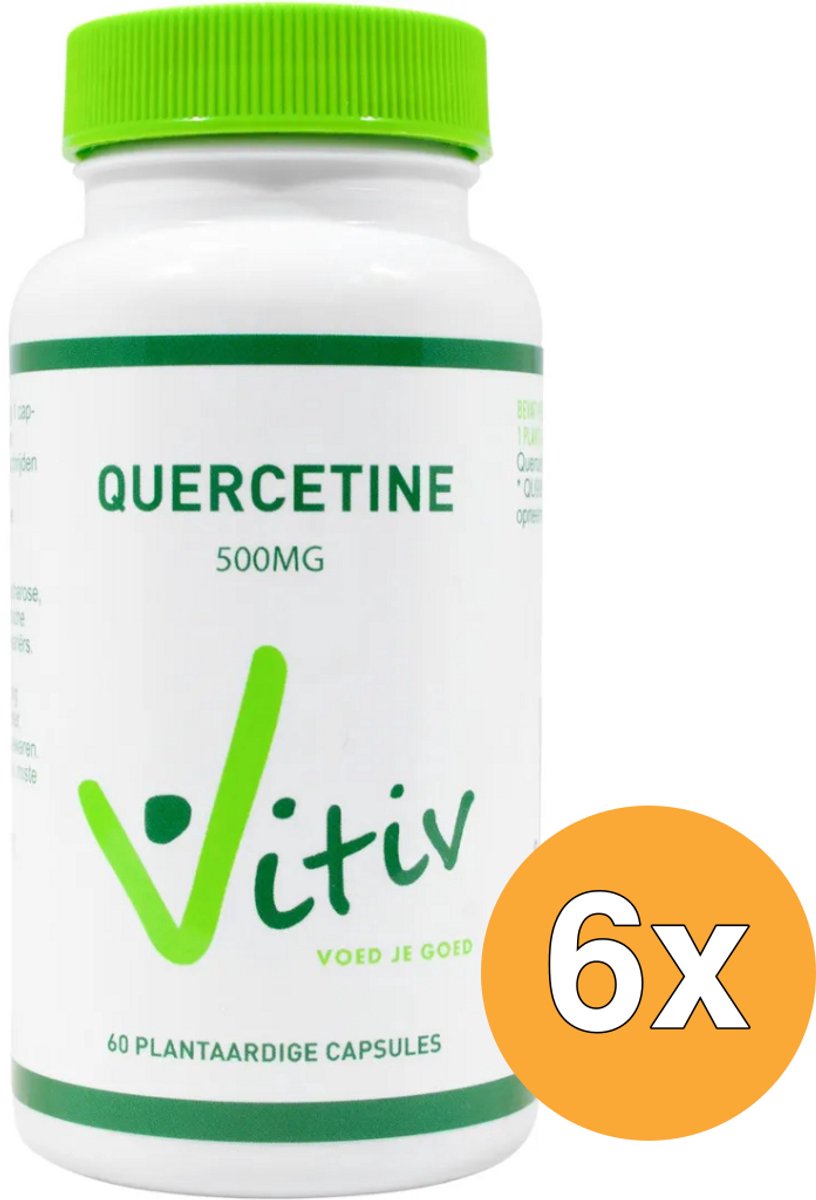 6x Vitiv Quercetine 500 Milligram (60 capsules)