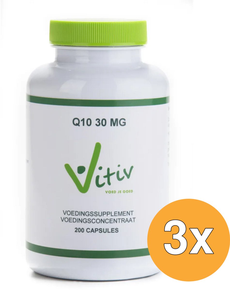 3x Vitiv Q10 30 Mg (200 capsules)