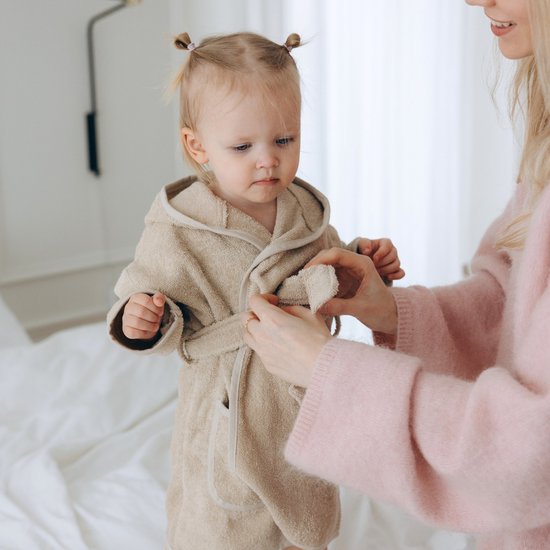 Funnies Badjas Blauw 1-2 Jaar Baby Badjas, Badjas Kinderen, Peuterbadjas - 100% Katoenen Badstof - Zacht en Absorberend - Perfect na Zwemmen, Douchen of Badderen - Ideaal als Cadeau voor Baby’s en Kinderen van Merkloos — afbeelding 5