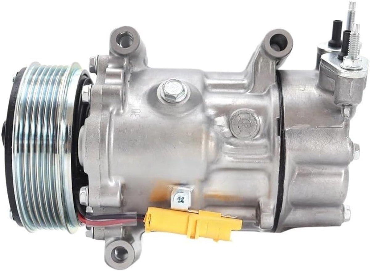 Airco Compressor - Koeling Motor - Auto Klimaat - Stabiele Werking - 1x1x1 cm - Zilverkleurig