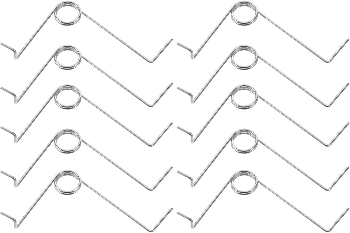 Torsieveren Set - Stoomstrijkijzer Onderdelen - Kleding Stomen - Automatische Reset - 10 Stuks - Zilver