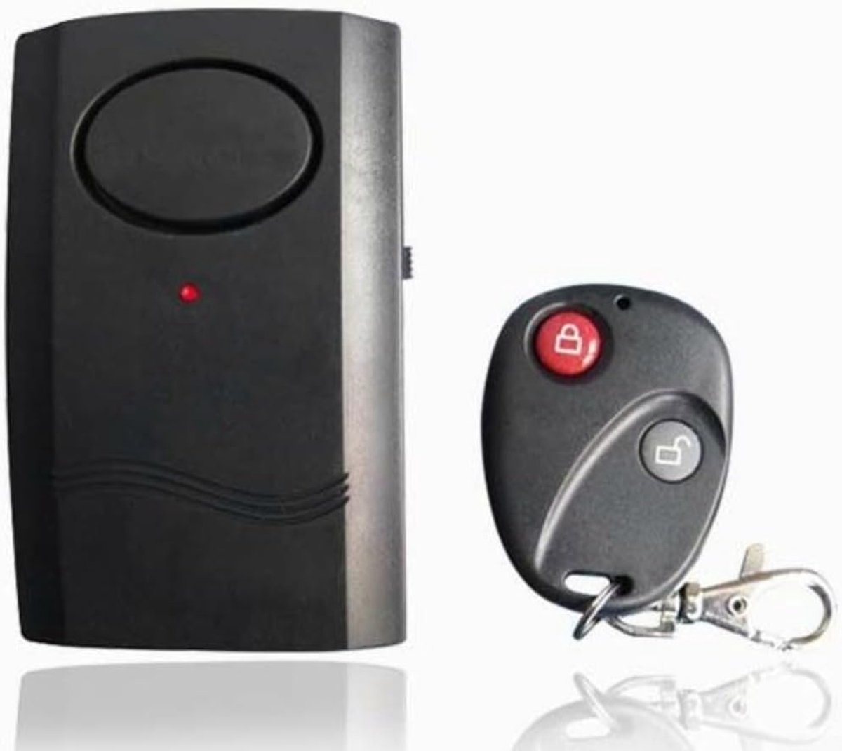 Trillingsalarm - Beveiligingssensor Alarm - Voertuig Beveiligen - Afstandsbediening Inschakelen - 12 x 10 x 3 cm - Zwart