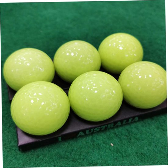 Fluorescerende Golfballen - Nachtballen Lichtgevend - Oefenen in Schemering - Automatische Lichtabsorptie - Standaard Formaat - Groen — afbeelding 3