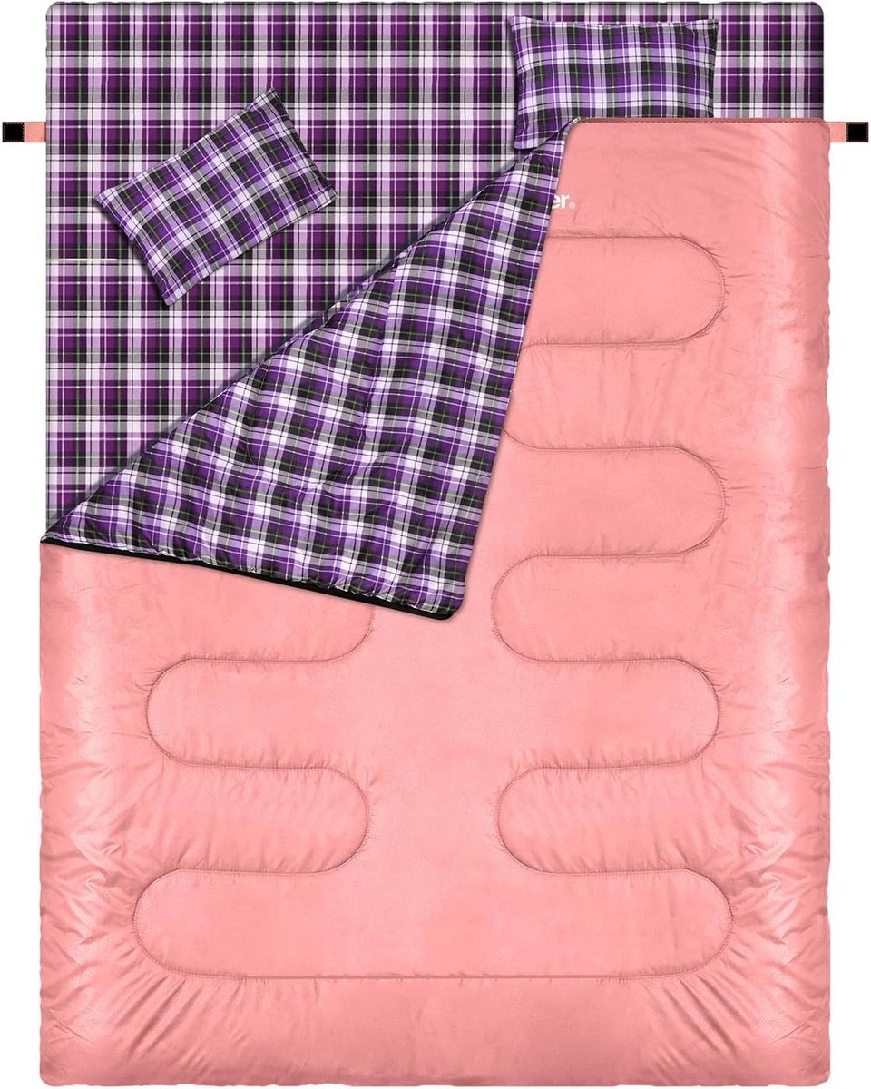 Slaapzak voor Volwassenen - Polyester - Waterdicht en Winddicht - Lichtgewicht en Compact - Voor Kamperen en Backpacken