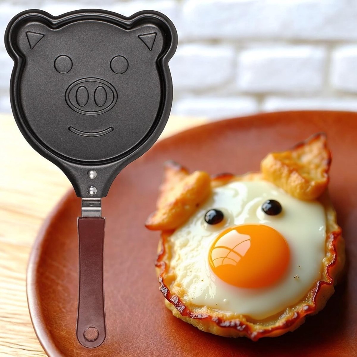 Mini-koekenpan - Aluminium - Antiaanbaklaag - Draagbaar - Voor Eieren en Pannenkoeken