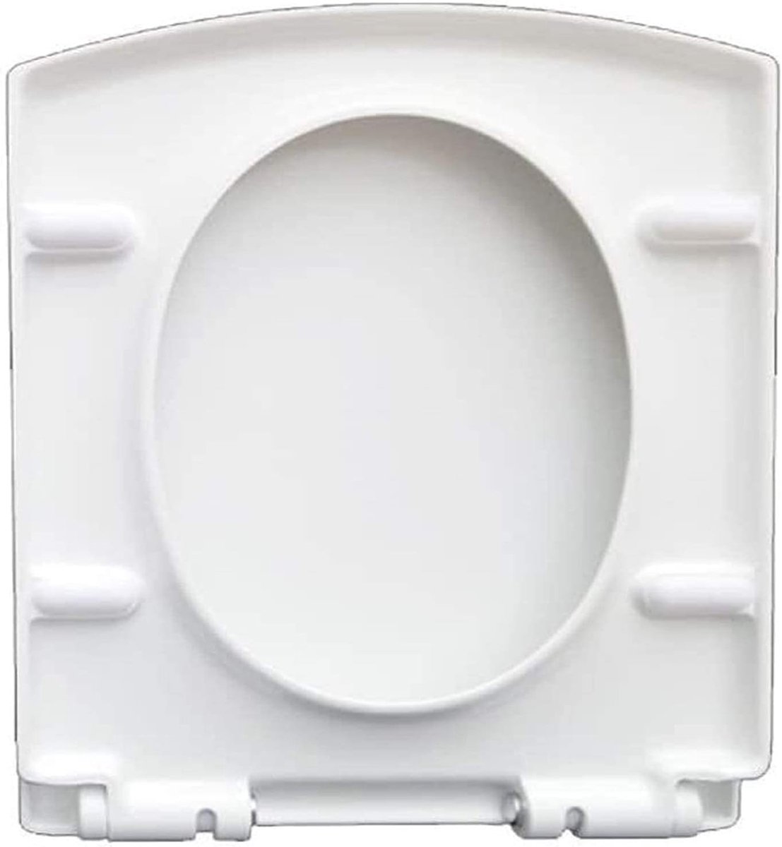 Toiletbril - Toiletdeksel Zachtsluitend - Badkamer Vernieuwen - Antibactarieel Ureumhars - Universeel Vierkant - Wit
