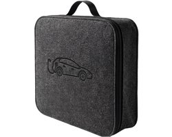 Elektrische magazijntas - Oplaadkabel houder - Auto organiseren - Modulaire scheidingswanden - 37 x 37 x 9 cm - Zwart
